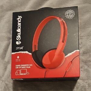 NWT Skullcandy Stim Red Headphones